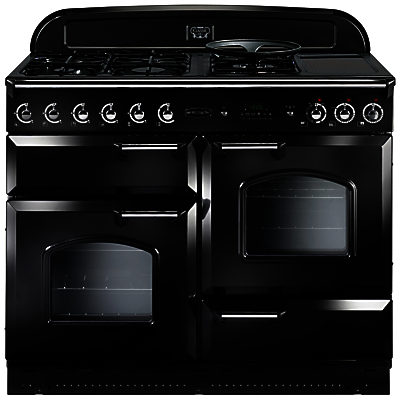 Rangemaster Classic 110 Dual Fuel Range Cooker Gloss Black Rangemaster Classic 110 Dual Fuel Range Cooker Gloss Black